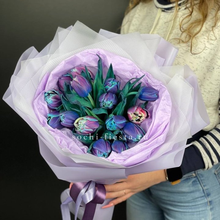 Букет тюльпанов "Пандора" в Вологде