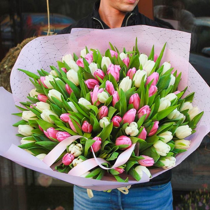 101 тюльпан микс в Вологде