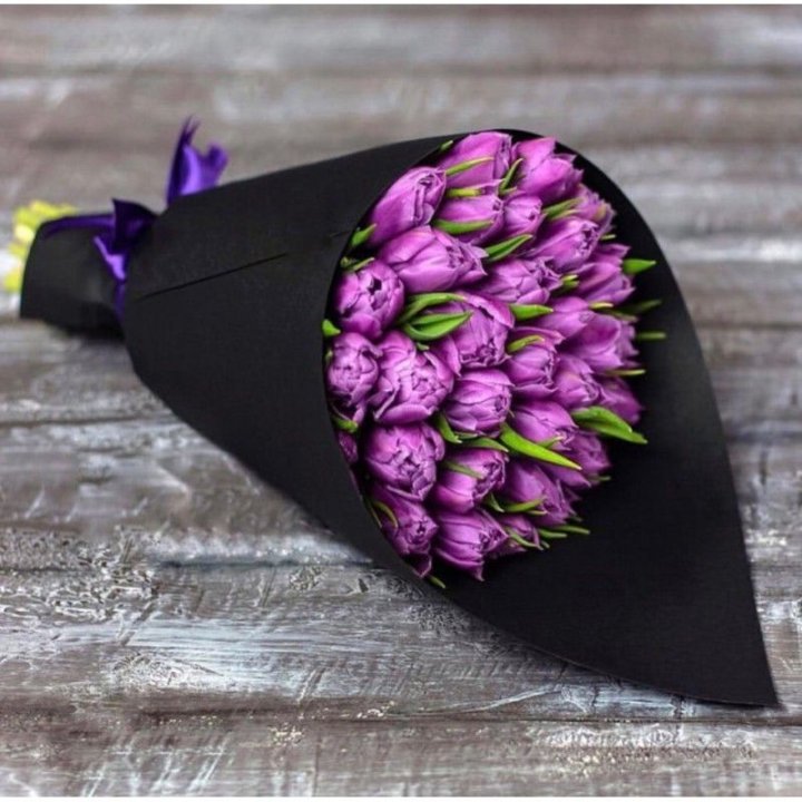 Пионовидные тюльпаны блэк в Вологде